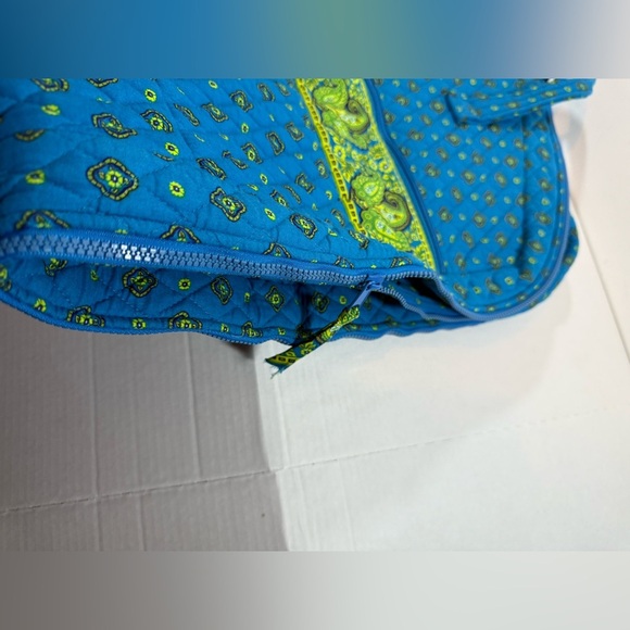 Garment Bag Blue Green Paisley Country French Provençal Quilted Hanging 26”X48” - Picture 12 of 14